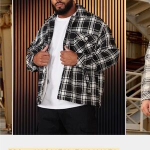 YoungLA Black and Gray Plaid Jacket